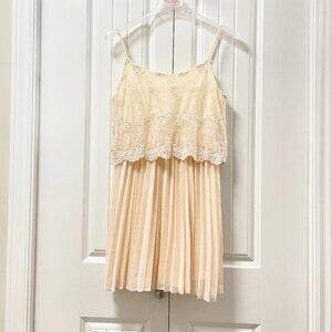 Forever 21 Great Gatsby Cream Dress - S